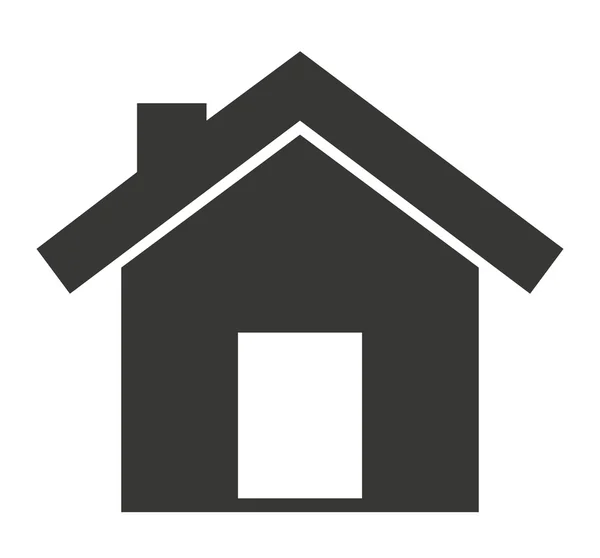 Casa exterior aislado icono de diseño — Vector de stock