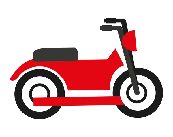 Moto icône isolée design — Image vectorielle