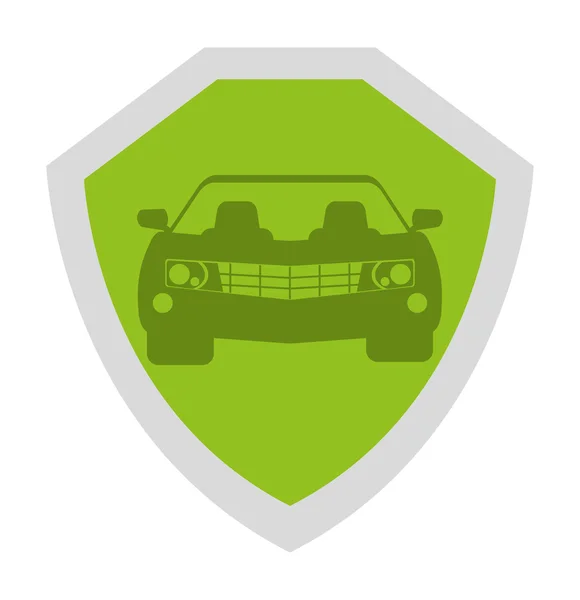 Escudo de seguridad aislado icono de diseño — Vector de stock