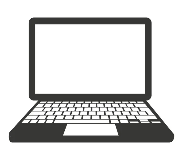 Laptop Computer isolierte Ikone Design — Stockvektor