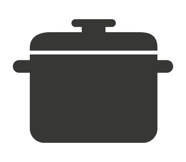 Hrnec vaření izolované ikonu design — Stockový vektor