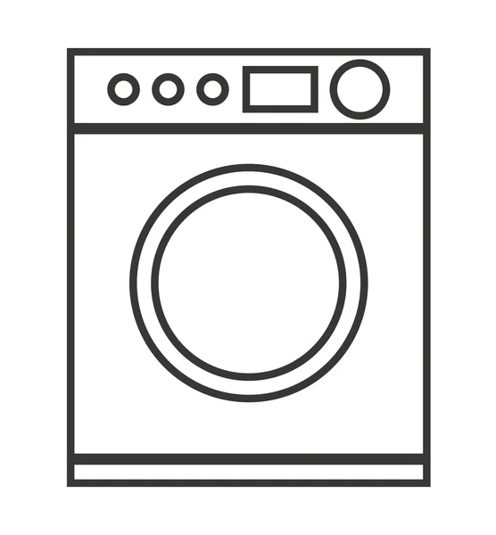 Lavadora aislado icono de diseño — Vector de stock