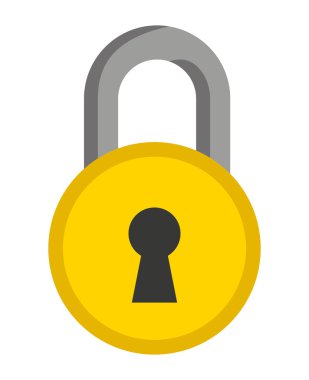 izole simgesi tasarım asma kilit