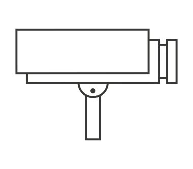 güvenlik kamerası simgesi tasarım izole