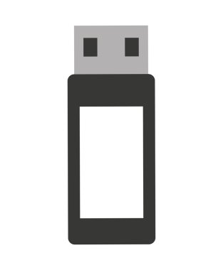 USB bellek izole simgesi