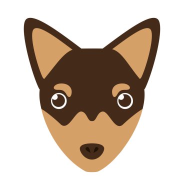 sevimli köpek izole simgesi