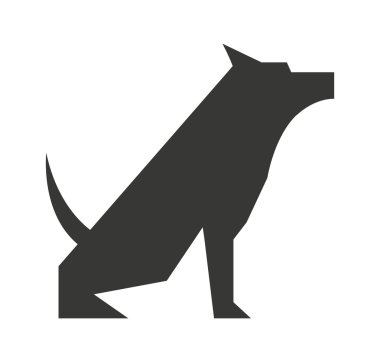 sevimli köpek izole simgesi