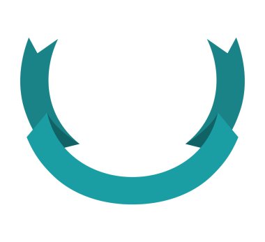 Şerit amblemi izole simgesi