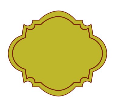 çerçeve vintage izole simgesi tasarım