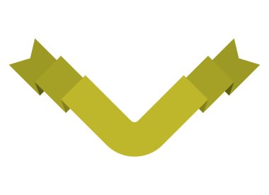 Şerit amblemi izole simgesi