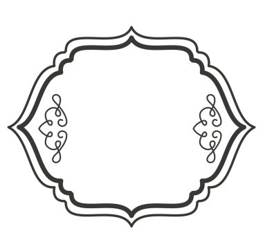Victoria kare simgesi tasarım izole