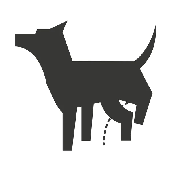 Schattige hond geïsoleerd pictogram ontwerp — Stockvector