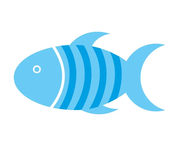 Fisk sällskapsdjur isolerade ikon design — Stock vektor