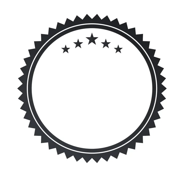 Marco vintage aislado icono de diseño — Vector de stock