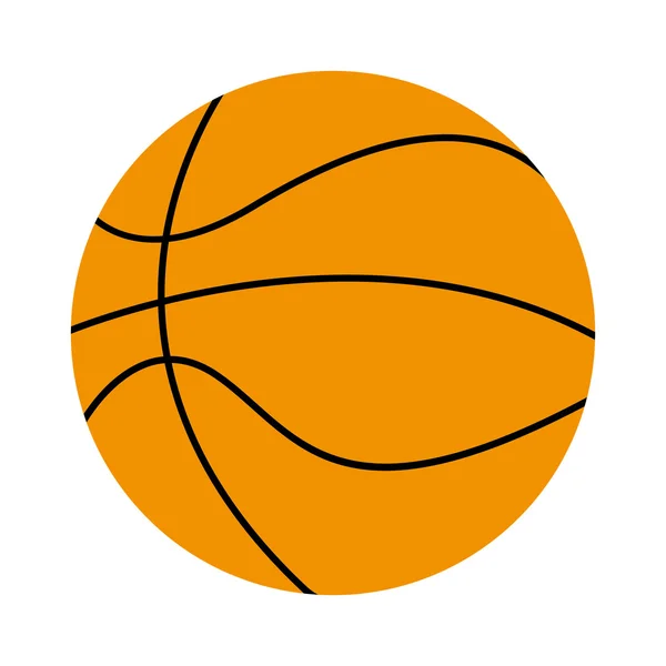 Basketbol topu izole simgesi — Stok Vektör