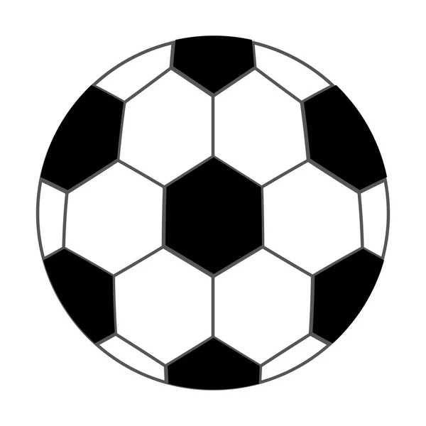 Pelota de fútbol diseño icono aislado — Vector de stock