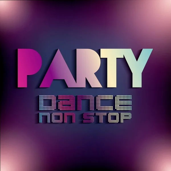 Une icône publicitaire. Night Party et Disco. Graphique vectoriel — Image vectorielle