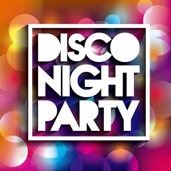 Advertising icon. Night Party and Disco. Vector graphic — Stock Vector