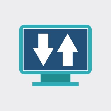 Bilgisayar tasarımı. Gadget kavramı. Vektör grafiği