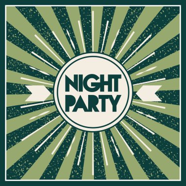 Metin simgesi. Parti ve Disco tasarım. Vektör grafiği