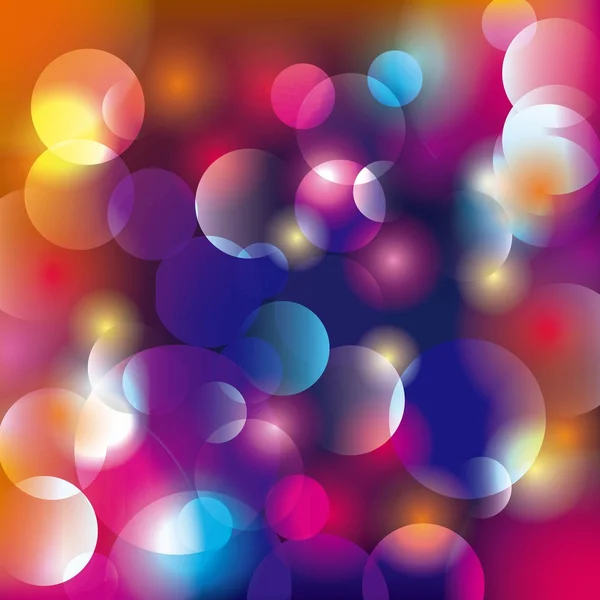 Fondo de luces borrosas. Diseño de fondo de pantalla. Gráfico vectorial — Vector de stock