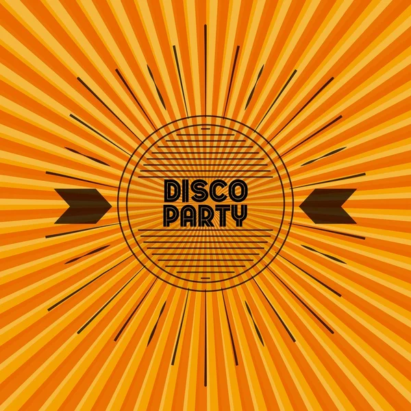 Ikona tekstu. Strona i Disco design. Grafika wektorowa — Wektor stockowy