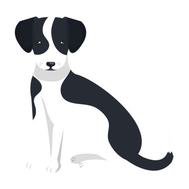 Köpek ve evcil hayvan grafik tasarım çizgi film