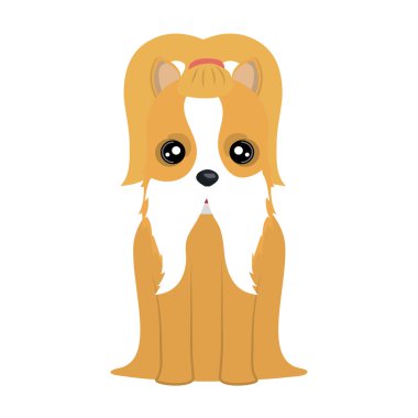 Köpek ve evcil hayvan grafik tasarım çizgi film