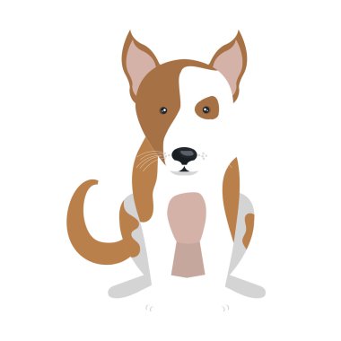 Köpek ve evcil hayvan grafik tasarım çizgi film