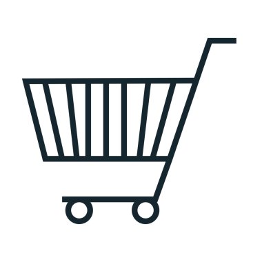 Alışveriş ve ticaret izole simgesi.