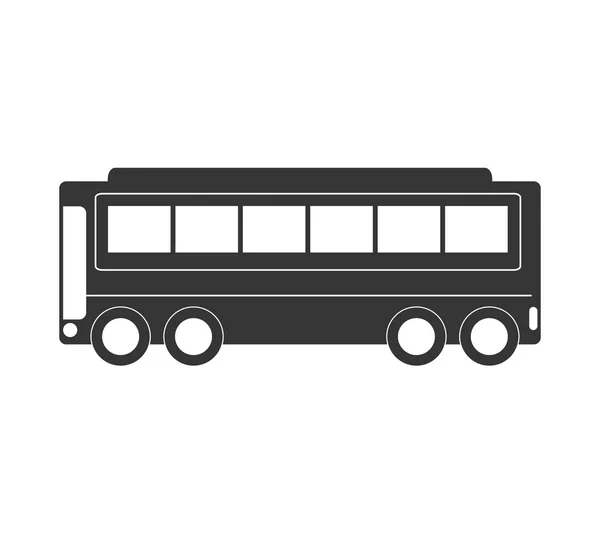 Busfahrzeug, Transport Service Thema Design. — Stockvektor