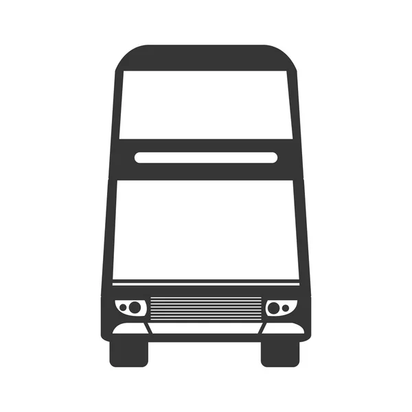 Busfahrzeug, Transport Service Thema Design. — Stockvektor