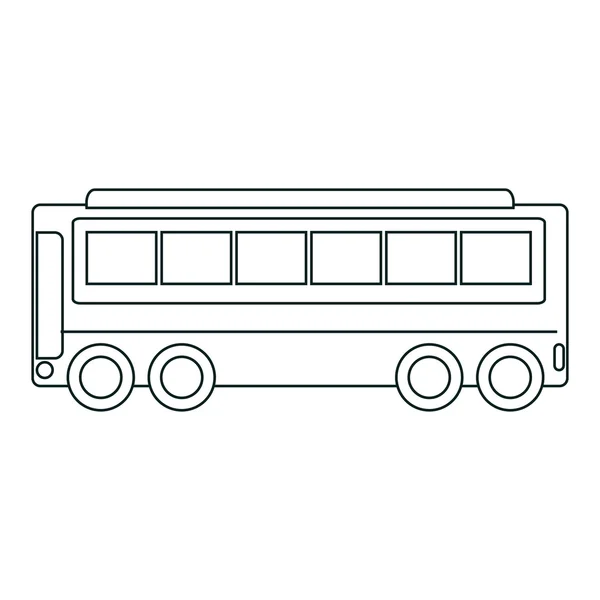 Busfahrzeug, Transport Service Thema Design. — Stockvektor