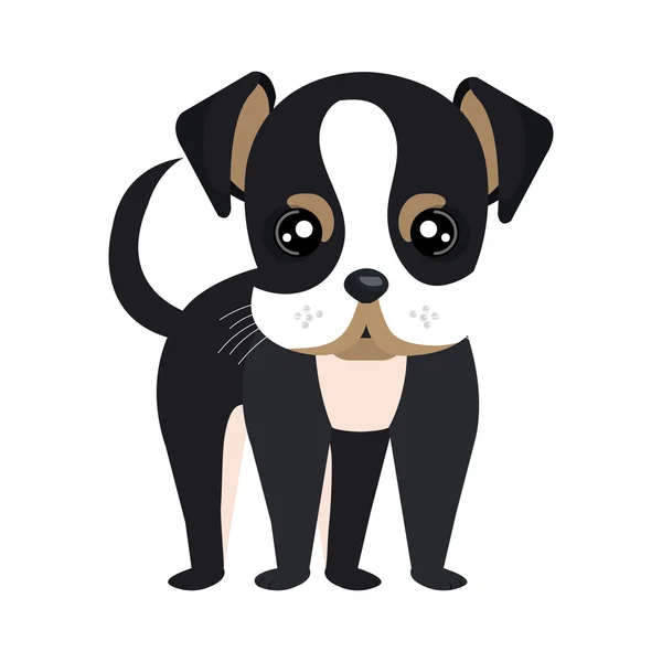 Cane e animali domestici disegno grafico del fumetto — Vettoriale Stock