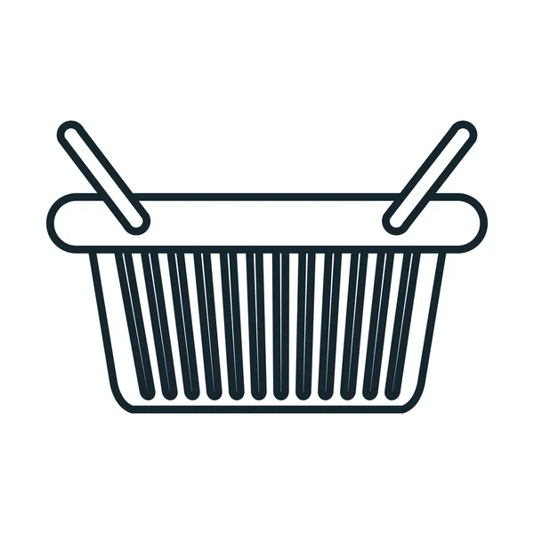 Shopping and commerce isolated icon. — Stock Vector