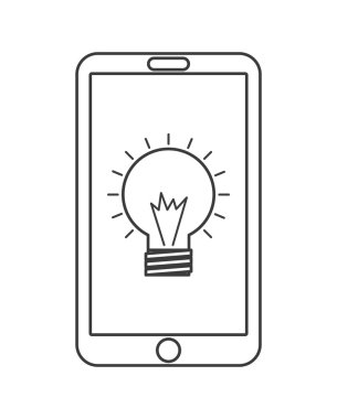 Akıllı telefon tasarımı. Gadget kavramı. Vektör grafiği