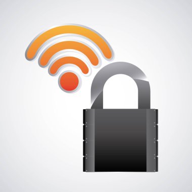 Siyah asma kilit simgesi. Güvenlik sistemi tasarımı. Vektör grafiği