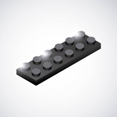 Lego simgesinin bir parçası. Oyun tasarımı. Vektör grafiği