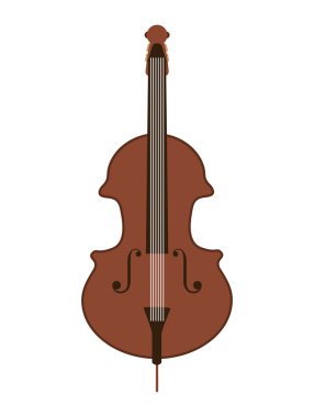 Klasik keman izole simgesi