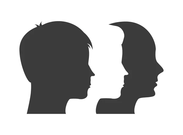 Human head design. Creativity and think concept. Vector graphic — Stock Vector