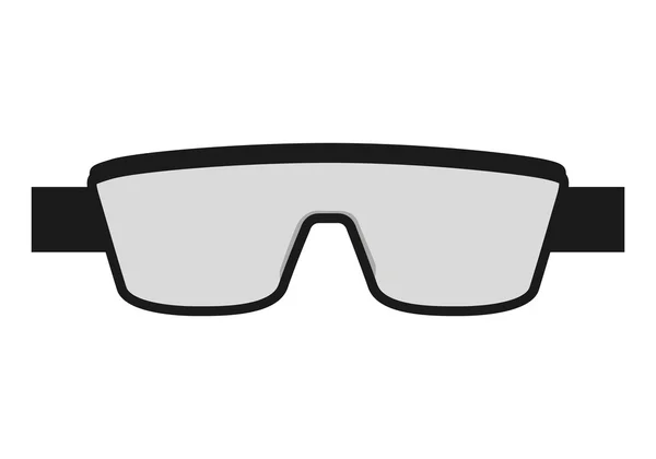 Gafas de laboratorio diseño icono aislado — Vector de stock