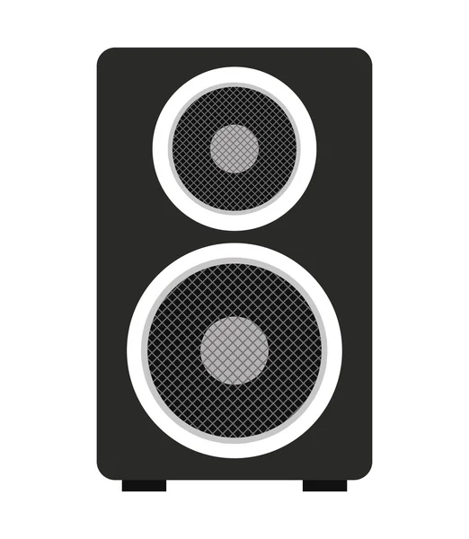 Grote luidspreker geïsoleerd pictogram ontwerp — Stockvector