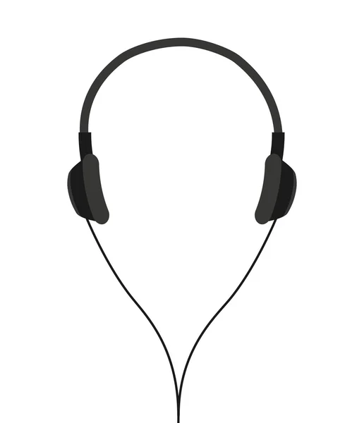 Auriculares aislados icono de diseño — Vector de stock