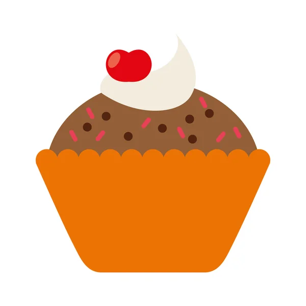 Köstliche Cupcake isoliert Symbol-Design — Stockvektor