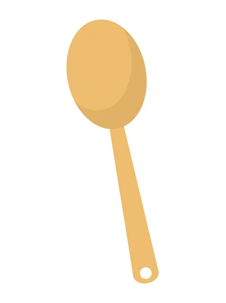 Spoon wood isolated icon design — Stock Vector