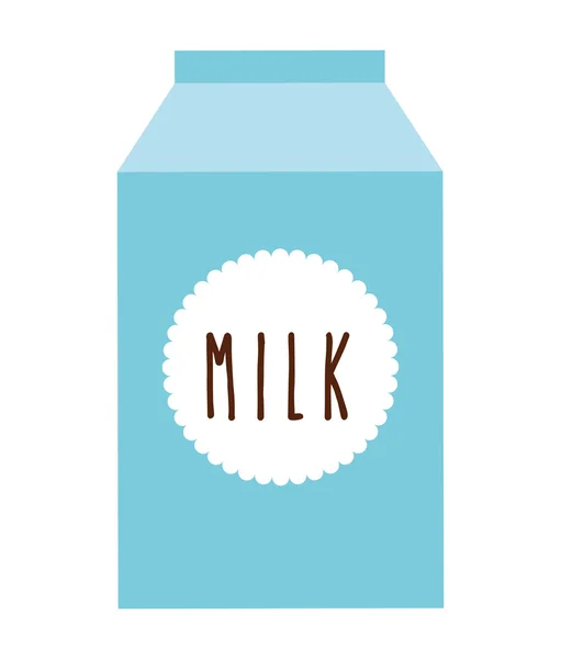 Vak melk geïsoleerd pictogram ontwerp — Stockvector