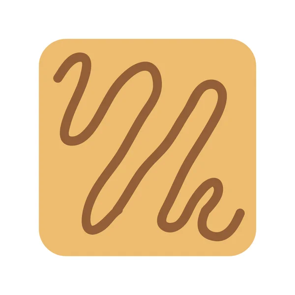 Leckere Kekse isoliert Icon Design — Stockvektor