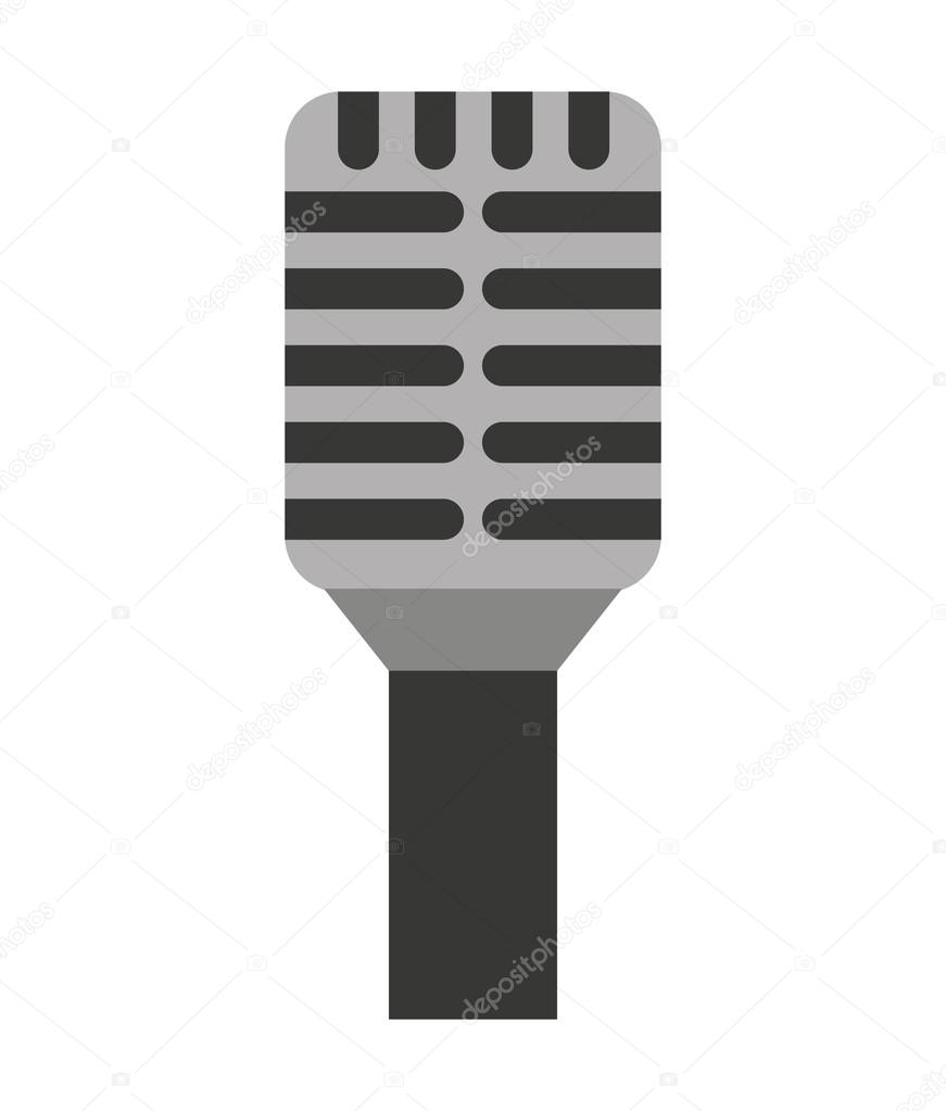 Mikrofon stativ isolerade ikon design — stockvektor av ©yupiramos 115998636, image size:871x1023