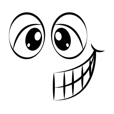 mutlu yüz ifade izole simgesi