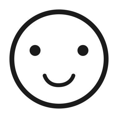 mutlu yüz ifade izole simgesi